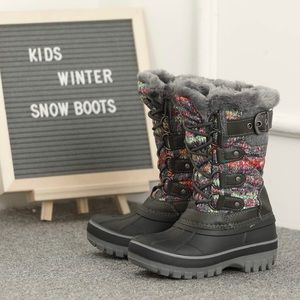 Dream Pairs Girls Insulated Waterproof Snow Winter Boots Size US 2